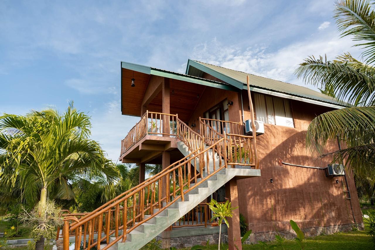 Ruhunu Maya Resort villa exterior staircase in Hambantota