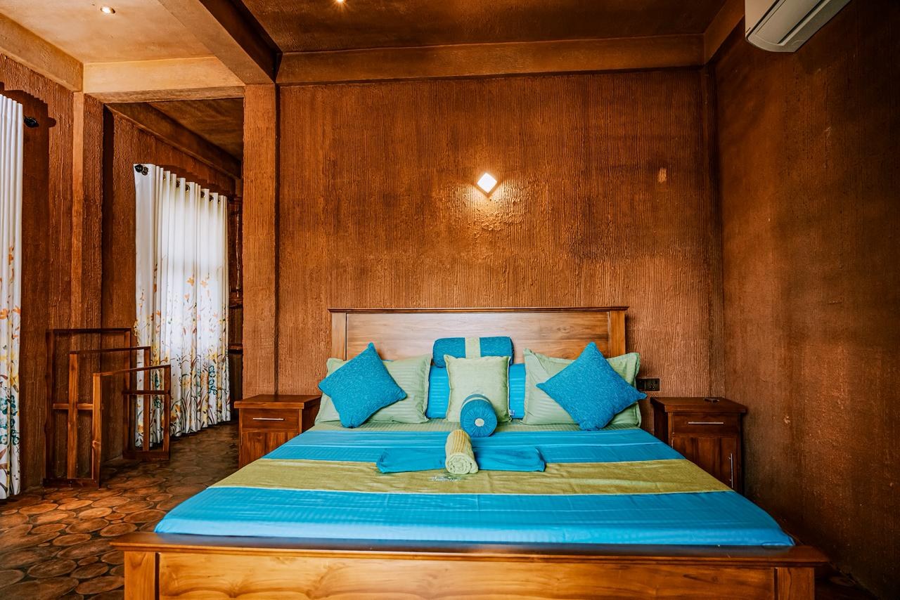 Wooden room interior at Ruhunu Maya Resort Hambantota